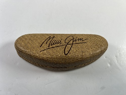 MAUI JIM Woven Faux Bamboo Sunglasses Hard Shell Clamshell Glasses Case Only