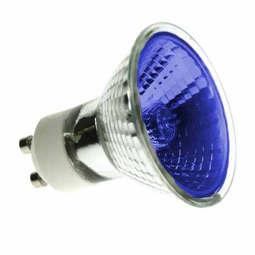 Halogen Spotlight 240V 50W PAR16 GU10 Blue - Picture 1 of 2
