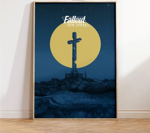 Fallout New Vegas Poster, Vintage Video Game Art Print, RPG Wall Decor 5 - Picture 2 of 3