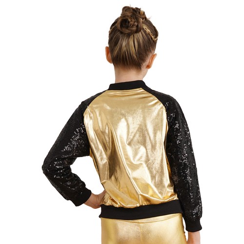 Kids Girls Crop Top With Trousers Shiny Dancewear Hip Hop Tracksuit Jogger Show - Picture 11 of 73