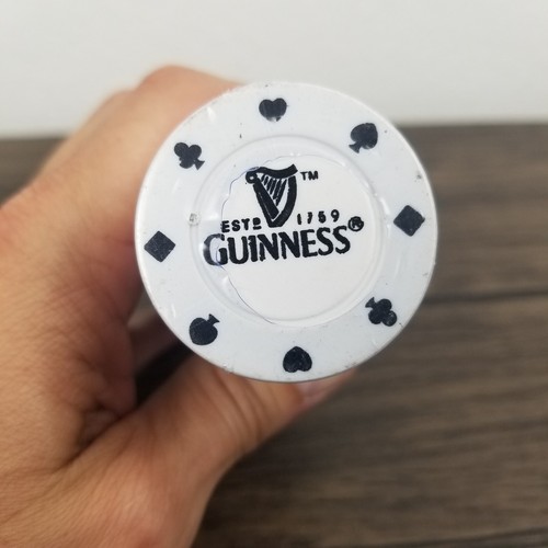 Nuevas fichas de póquer GUINNESS 49 rollo sellado marcadores de pelota de golf negro rojo azul blanco - Imagen 11 de 11
