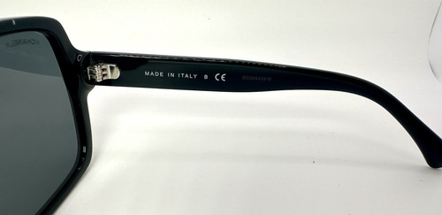 New Authentic CHANEL Sunglasses Black With White Logo CH5408 C.1026/S4 - Picture 7 of 9