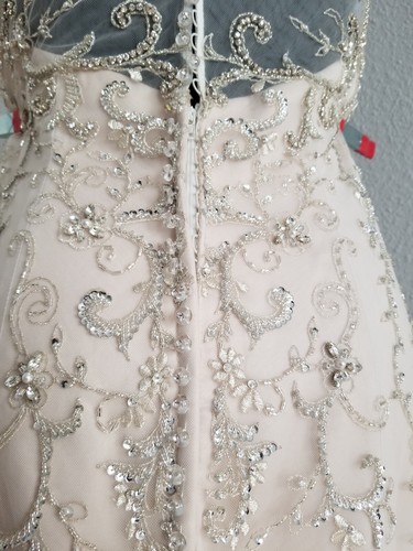SALE! Traum Brautkleid Gr. 40 Fit & Flare, sexy, edel bestickt, Kenneth Winston - Bild 12 von 12
