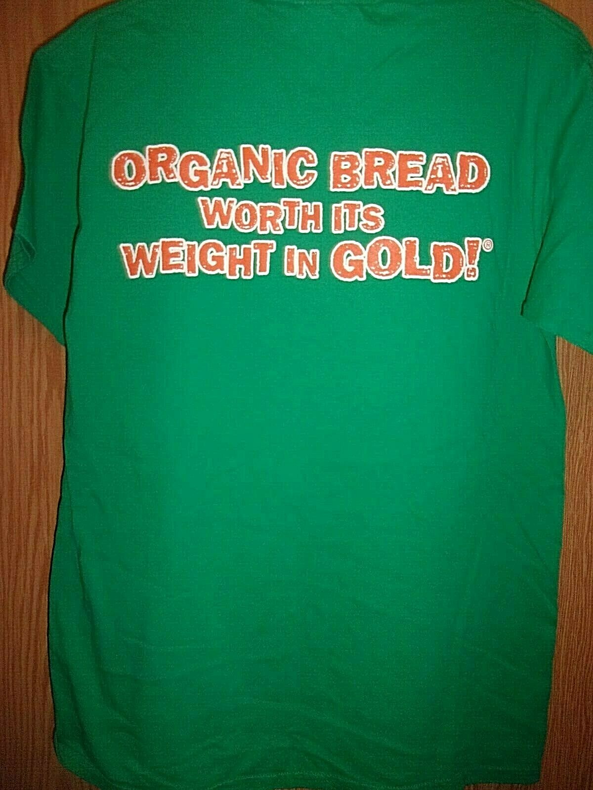 EUREKA BAKING CO Organic Bread green M t shirt - image 2