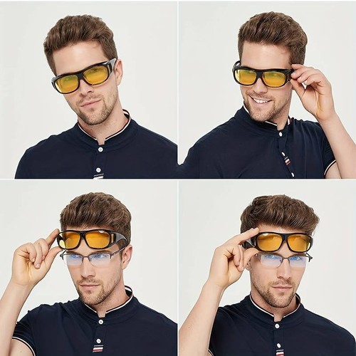 Nachtfahren über Brille, die über die Spezifikationen passt: Blendfrei HD. Schnellbrille - Bild 5 von 17