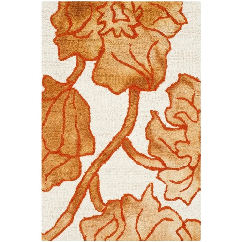SAFAVIEH Dip Dye DDY683A Handmade Ivory / Orange Rug - Picture 8 of 18