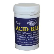 Harris Acid Blend 100g tub. (Citric, Tartaric, Malic) for wine cordial making