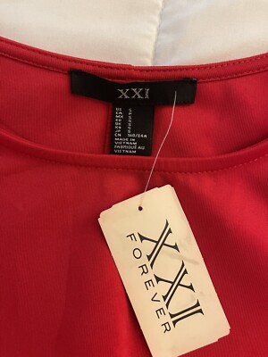 Forever 21 Red Long Sleeve Dress Size Small NWT | eBay