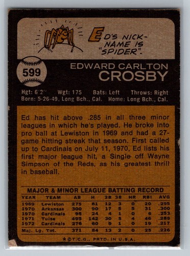 1973 TOPPS BASEBALL HIGH SERIES 529-659 YOU PICK POOR-VG - Picture 51 of 85