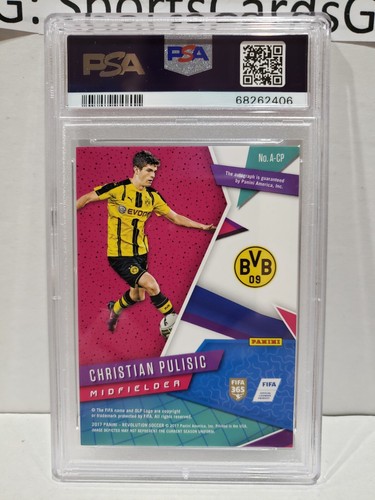 2017 Panini Revolution Christian Pulisic Autograph #A-CP Auto PSA 8 USA USMNT - 第 2/2 張圖片
