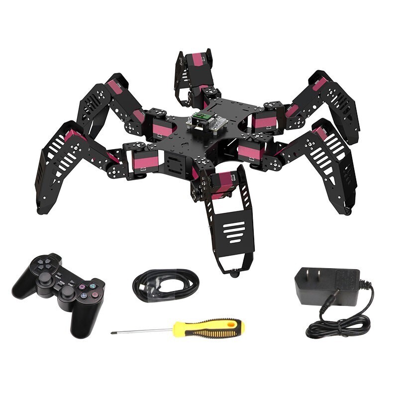 18DOF Spider Hexapod Robot DIY Kit Spider Robot With Servos For Raspberry Pi 4B