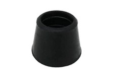 8760E Leg Tips 3/4-Inch Inside Diameter Rubber Chair Leg Caps, 24 Pack, Black