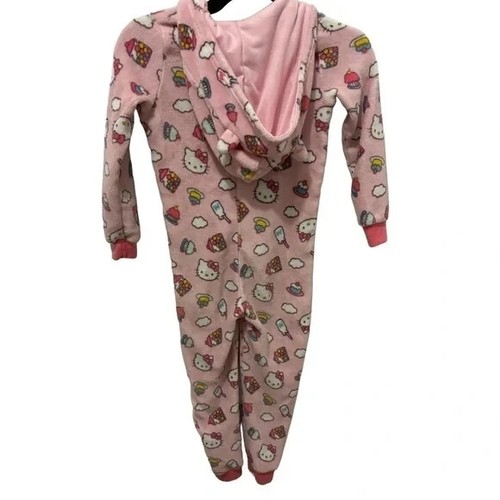 Hello Kitty- Girl's- Plush Fleece Jumpsuit, Pyjama Pants and Earmuff- Bundle💕😻 - Picture 6 of 13