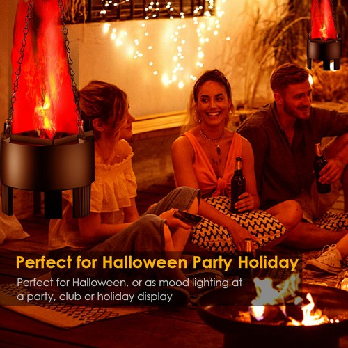 Nuova Lampada Fuoco Artificiale Fiamma Finta Effetto 3D Fuoco Campfire Luce LED Decorazione Natale - Foto 7 di 8