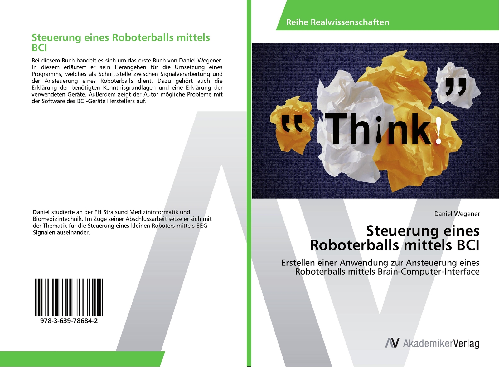 Thumbnail - Steuerung Eines Roboterballs Mittels Bci | Buch | 9783639786842