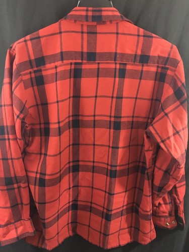 Backpacker Outdoors Acrylic Plaid Flannel Shirt Men’s Large Red Lumberjack - Picture 3 of 3