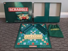 SCRABBLE by Mattel 2003 - Green on Cream Tiles