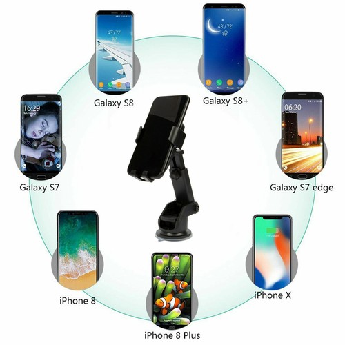 30W Fast Car Wireless Charger 2 in 1 Clamping Phone Holder Mount For Samsung - Picture 6 of 9
