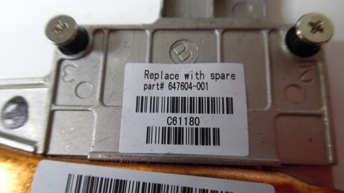 Original HP EliteBook 8560p - CPU/GPU Kühlkörper mit Lüfter / 647604-001 - Bild 3 von 3