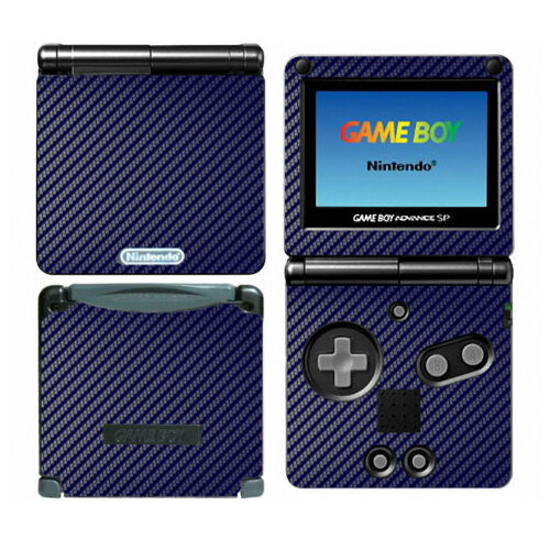 Adesivo skin cover vinile fibra di carbonio 7 colori per Game Boy Advance GBA SP - Foto 10 di 15