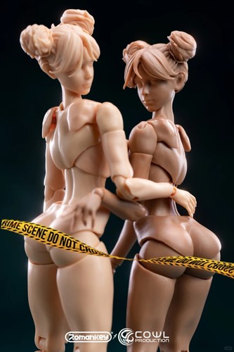 Figura de niña Romankey 1/12 piel bronceada flexible 6" cabeza femenina cuerpo muñeca modelo juguete - Imagen 15 de 18