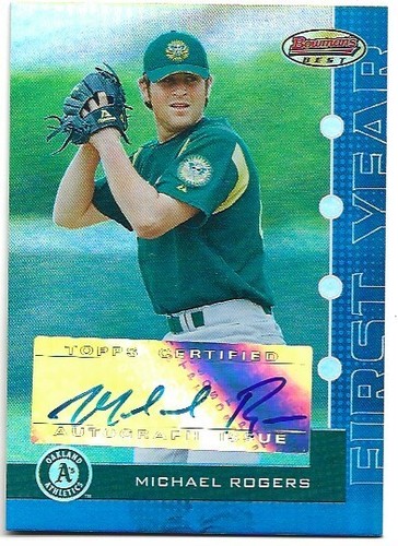 Michael Rogers 2005 Bowman's Best Blue First Year Autograph /299 - Picture 1 of 2