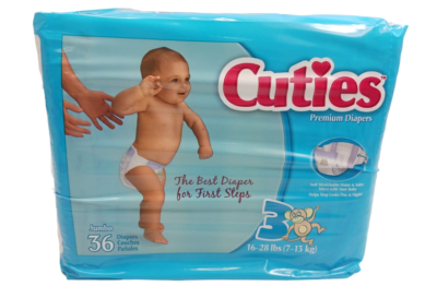Premium Jumbo Diapers, Size 3, 16 lbs to 28 lbs, 144/Carton Premium Jumbo Diapers, Size 3, 16 lbs to 28 lbs, 144/Carton