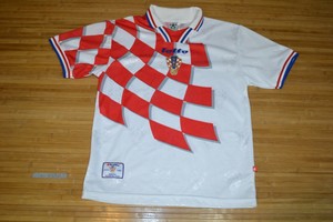Croacia 1998 Hogar Camiseta De Fãºtbol Fãºtbol Jersey Lotto Portugalski Braniä Hvala M Ebay