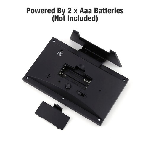 LED Digital Alarm Clock Calendar Thermometer Hygrometer Weather Display - Picture 16 of 17