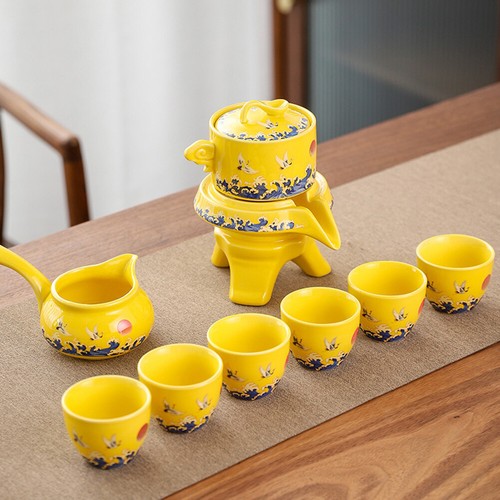 16 Simple Vintage Ceramic Kungfu Tea Set Fashion All-in-ones Teapot Set Birthday - Picture 3 of 12