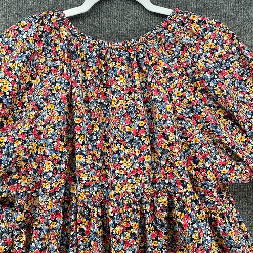Old Navy Blouse Top Womens 2XL Tall Floral Pull On Peasant Cottagecore Boho 2XLT - Picture 4 of 9