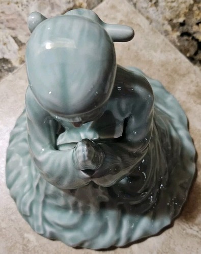 Vintage chinesische Kwan Quan Yin große betende Frau Statue JADE Göttin der Barmherzigkeit - Bild 23 von 24