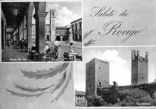 A5274) SALUTI DA ROVIGO. TORRI GRIMANI. - Picture 1 of 2
