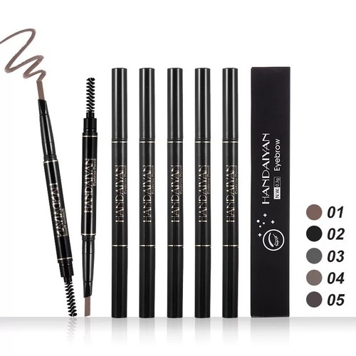 2xStereo Eyebrow PENCIL & BRUSH - Fine Brow Definition Shaper - Waterproof Liner - Picture 23 of 41