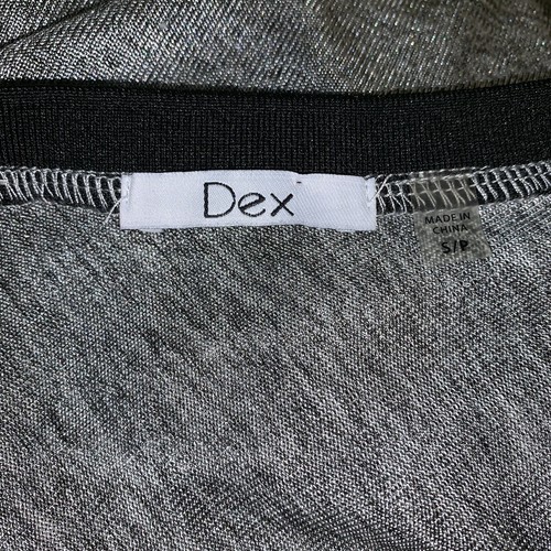 NWOT Dex Beautiful Silver Greyish Blouse - Picture 4 of 5