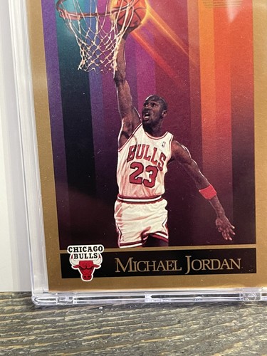 Michael Jordan Card 90’s SKYBOX First Gold ICONIC AUTHENTIC - BULLS JERSEY #23 - Picture 6 of 11