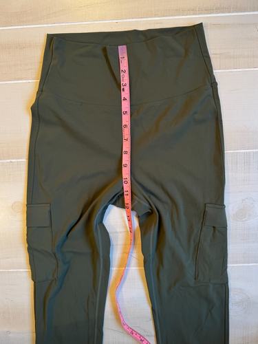 Zyia Active Verde Con Bolsillos Laterales Carga Leggings Pantalón TALLA 4 Mujer - Imagen 3 de 5