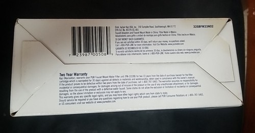 PUR Maxion Classic White Water Faucet Mount & Filter Kit FM3333B Max Ion - Bild 8 von 8