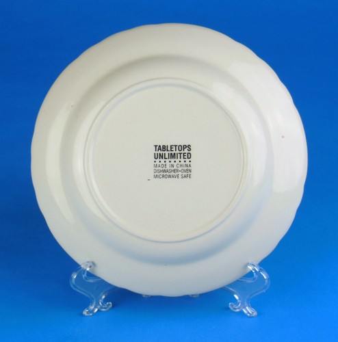 Set of TWO Salad Plates, Excellent! English Rose by Tabletops Unlimited - Picture 3 of 4