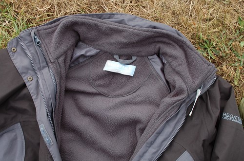 Regatta Isotex 5000 Waterproof Black&Grey Jacket Size 10 With Zip in Fleece - Picture 8 of 17