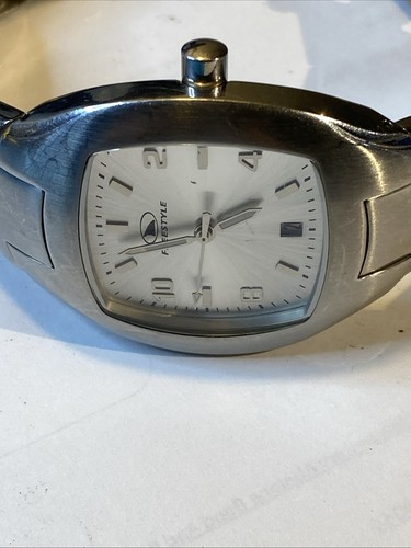 Freestyle 665 Grey And Stainless Steel Calendar Quartz Watch New Battery - Picture 6 of 11