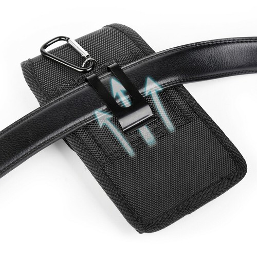 Funda con clip para cinturón vertical para teléfono celular - Imagen 6 de 11