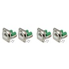 4PCS RJ45 Panel Mount Screw Terminal Adapter, RJ45/8P8C Female Panel Mount4309