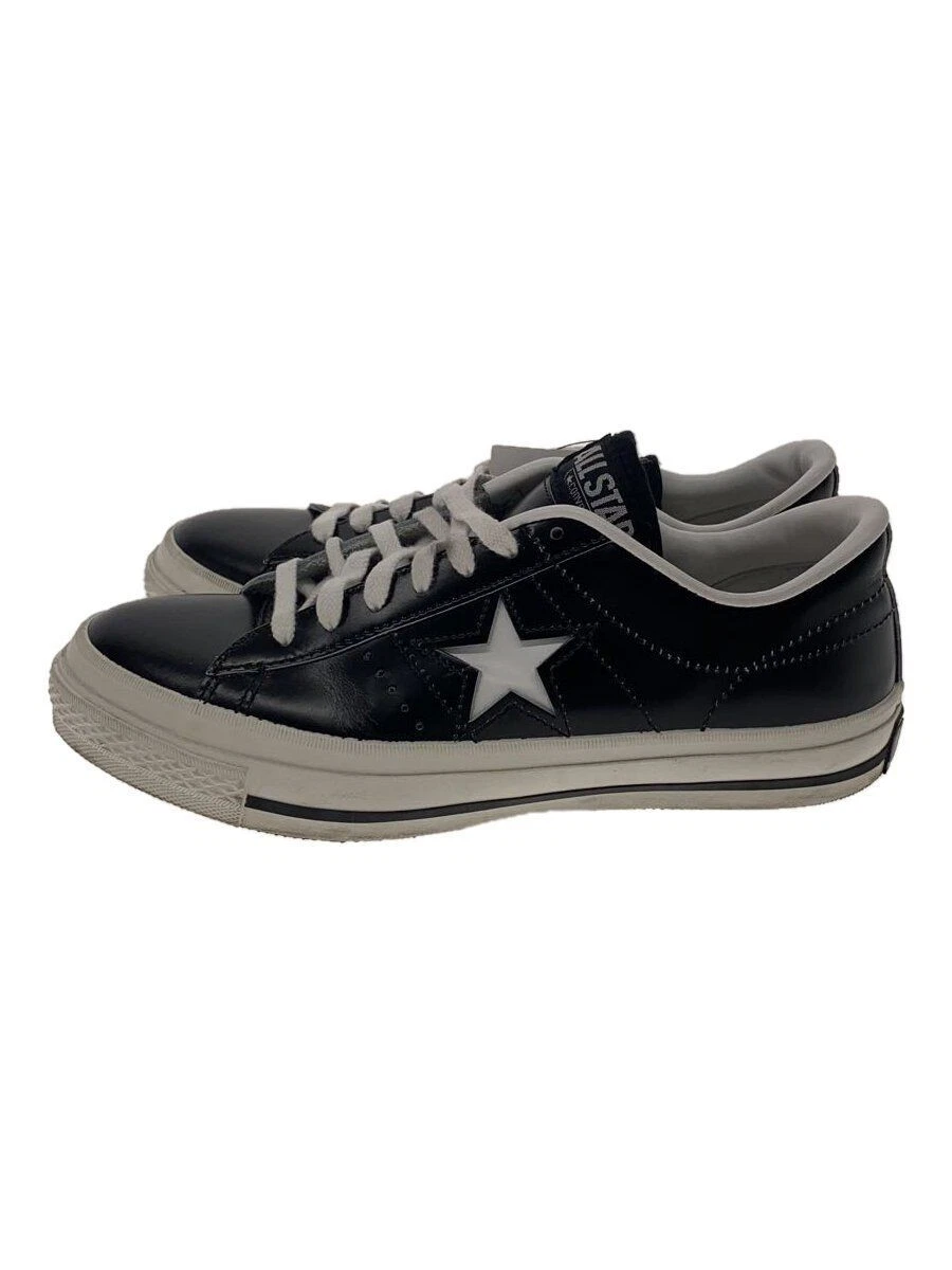 Sneaker CONVERSE taglio basso US6 pelle nera usate