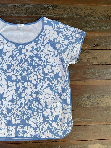 LAKE Schlafanzug Pima Cotton Classic Sleep Shirt in Sky Floral - Gr. L 💛🎀 - Bild 8 von 10