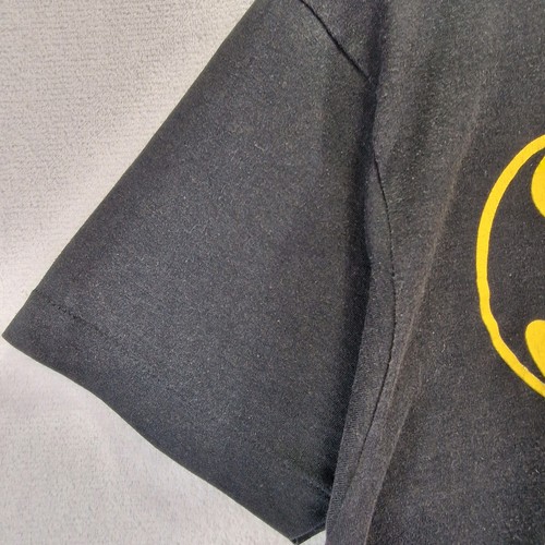 Vintage Batman T Shirt Mens Medium Black 1989 DC Comics Single Stitch Bat Signal - Picture 6 of 8