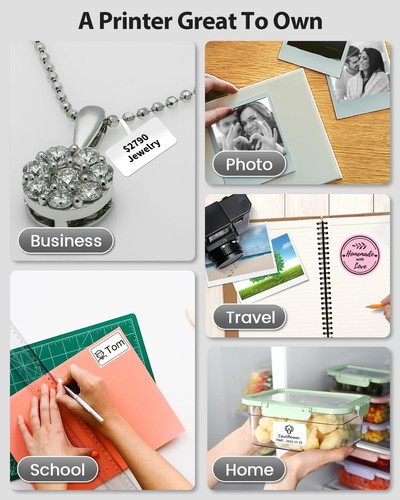 Label Maker Machine with Tape, M220 Bluetooth Label Printer for Business lot - Picture 7 of 24