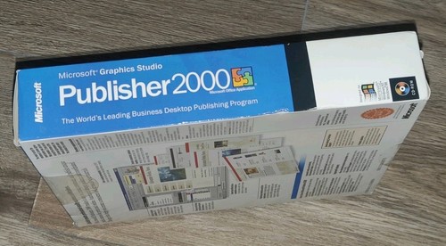 MICROSOFT GRAPHICS  STUDIO PUBLISHER 2000 CD-ROM BIG BOX BRAND NEW SEALED - Picture 4 of 9