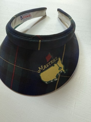 Vintage Master's Women's Plaid Golf Visor PGA Made In USA - Picture 2 of 4