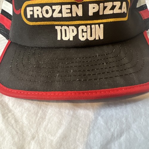 De colección Años 80 Rojo Barón Premium Pizza Congelada Top Gun Snapback Gorra Gorra Negra - Imagen 5 de 10
